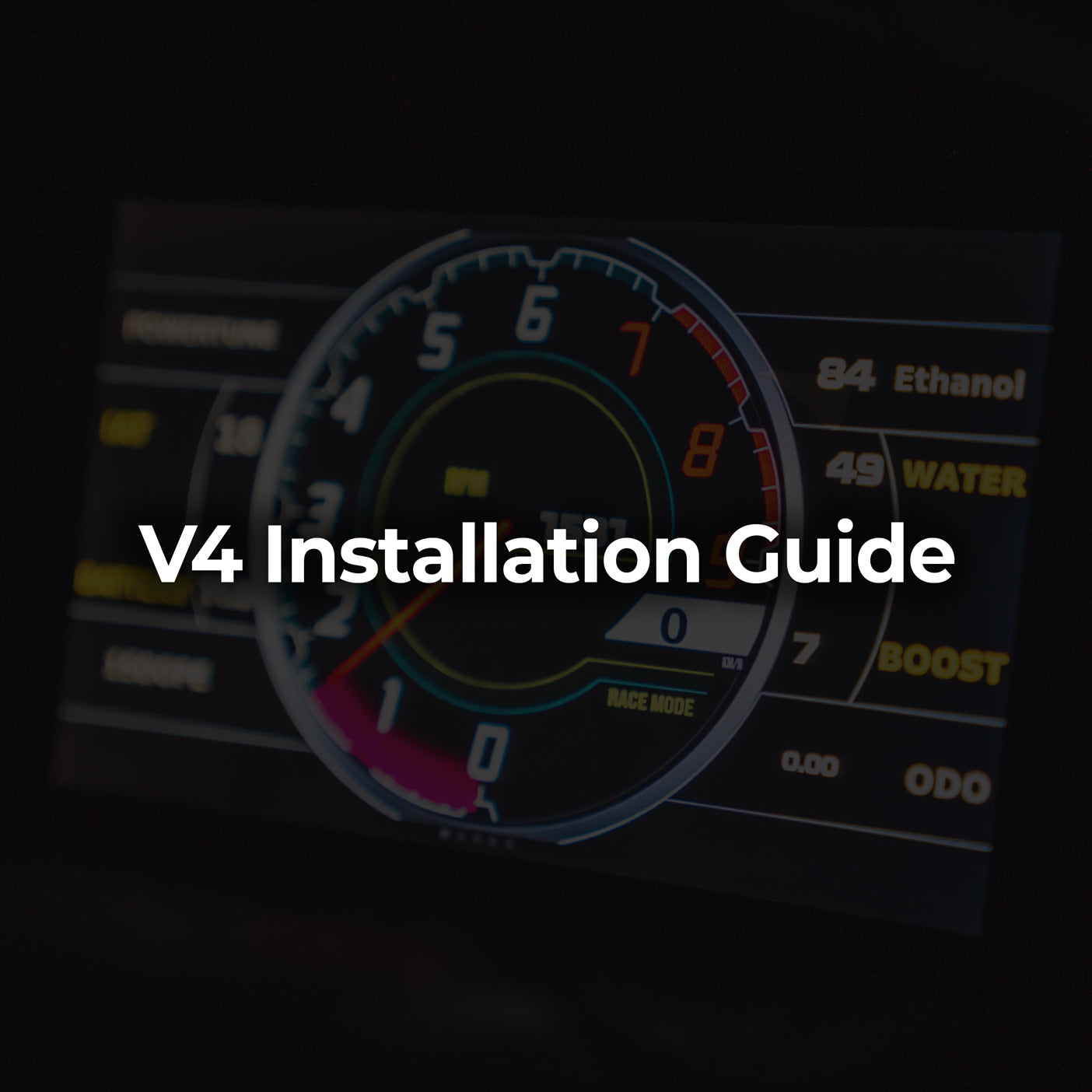 Digital dash V4 quick start guide with GPS pinning