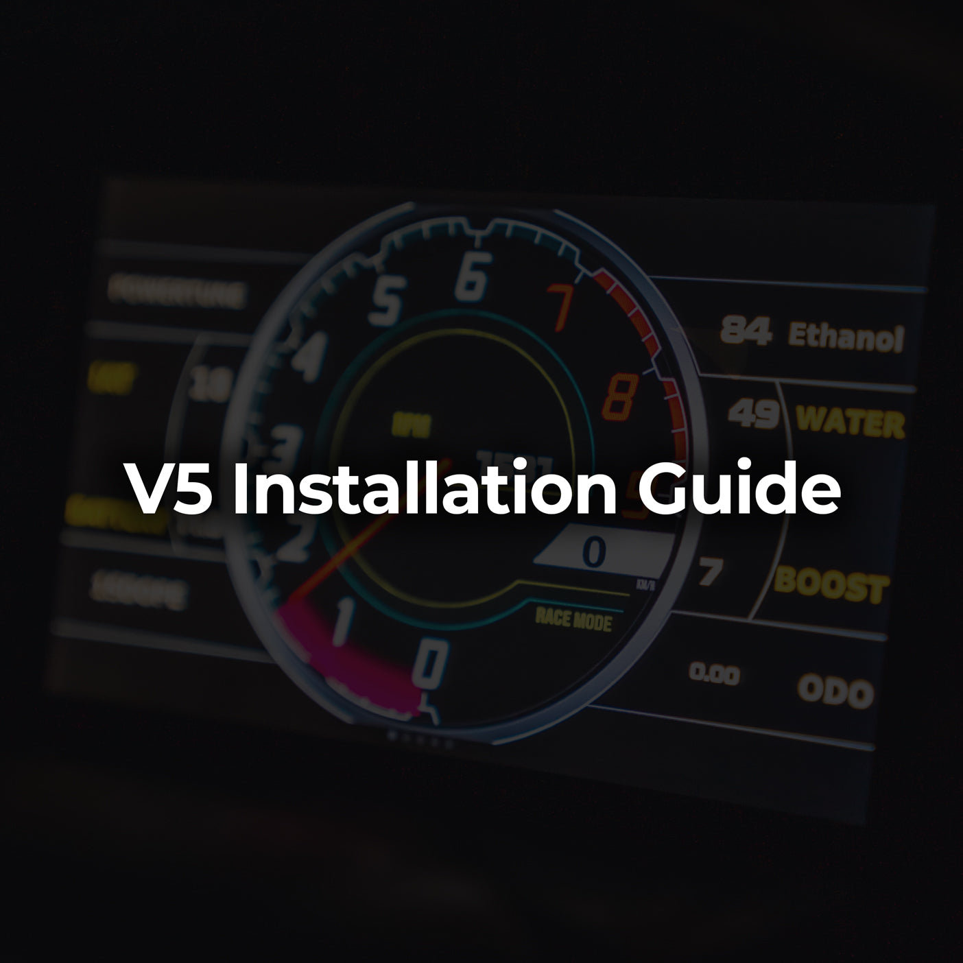 Digital dash V5 Quick Start Guide